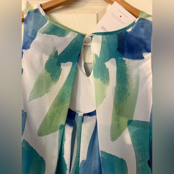 Resort Season: NWT Cartise Blue/Green Short Dress/Tunic sz14/16 - Picture 7 of 9